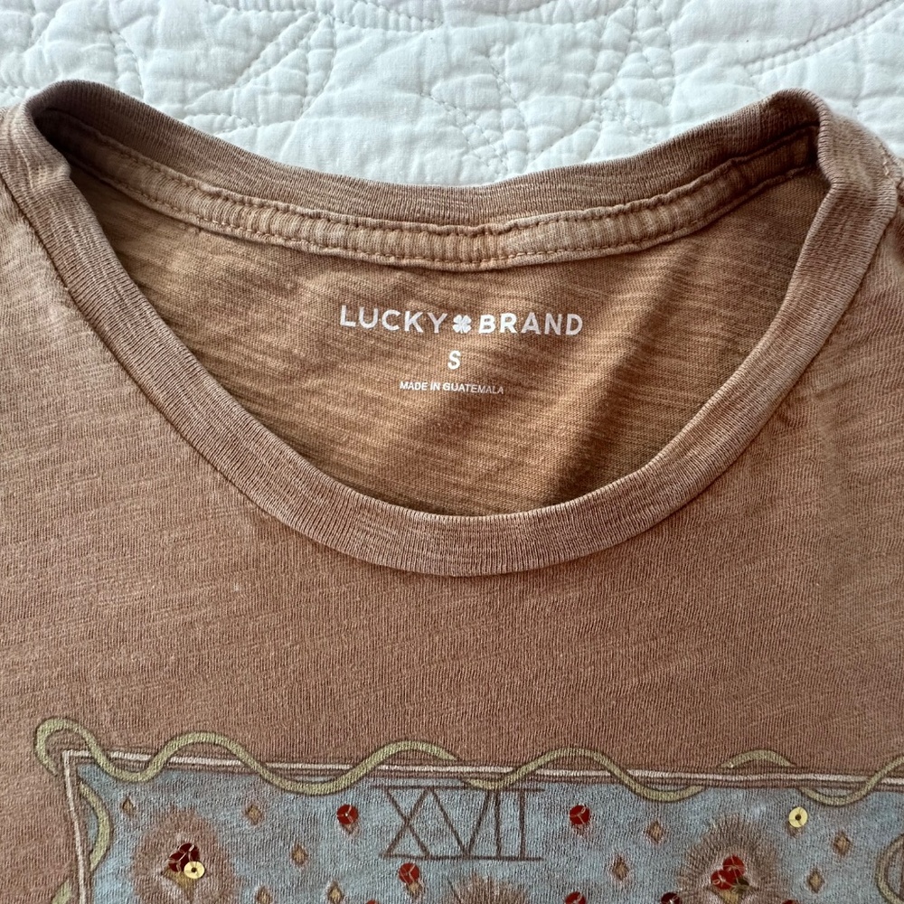 LUCKY BRAND Tarot Graphic Tee Shirt "The Star". Size S - Picture 4 of 7